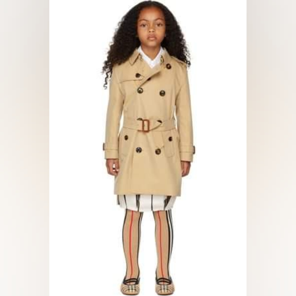 Junior Khaki Trench Coat